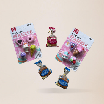 Breakfast & Dessert Duo Eraser Kids