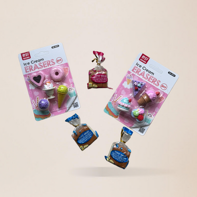 Breakfast & Dessert Duo Eraser Kids
