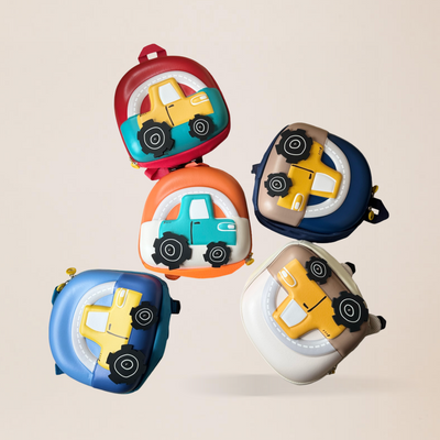 Car-Themed 3D Kids Backpack
